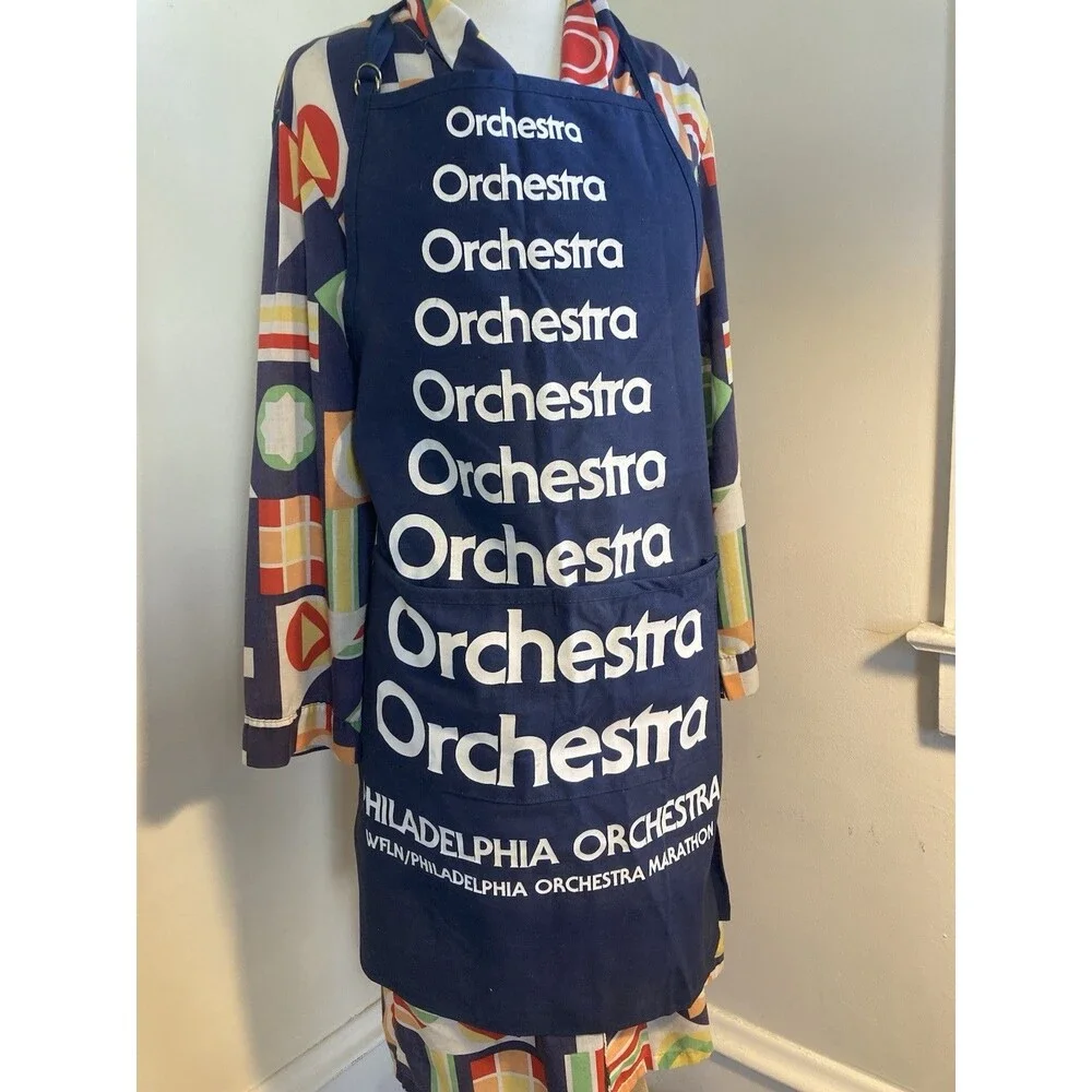 Classical Music Philadelphia Orchestra WFLN radio Chef Apron w/ 2 Pockets Cotton